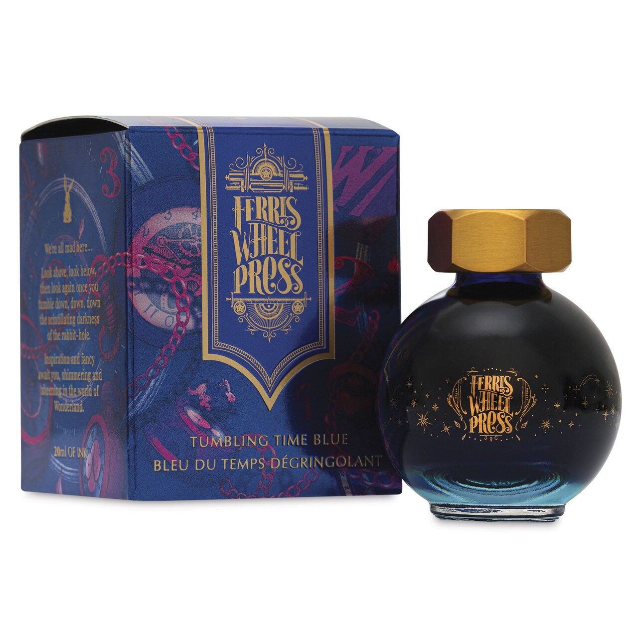 Ferris Wheel Press Ferritales Fountain Pen Ink - Tumbling Time Blue, 20 ml